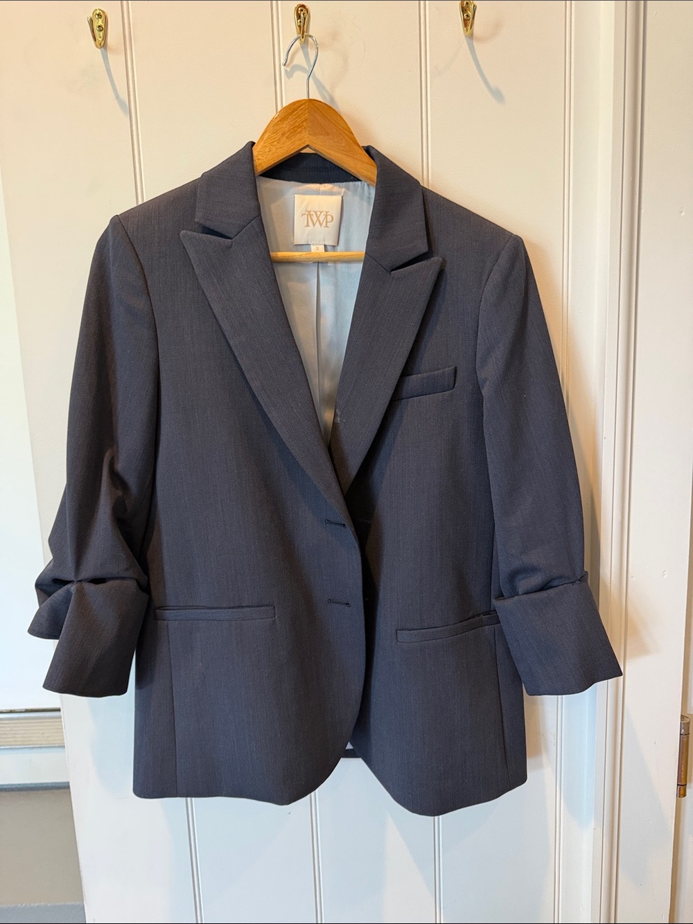 TWP Women's Tailored Gray Blazer